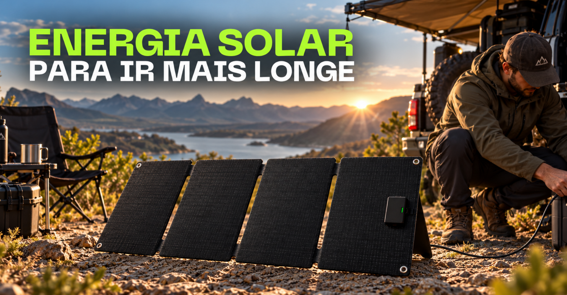 Painel Solar Dobr&aacute;vel Armer Energy FSP40W 40W para GEN300